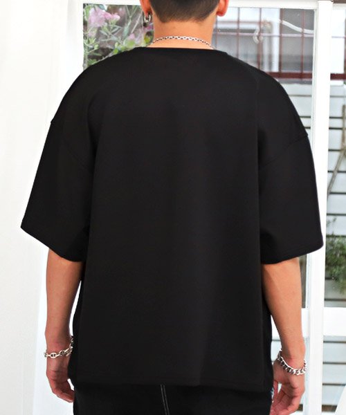 LUXSTYLE(ラグスタイル)/ポンチクルーネック半袖Tシャツ/Tシャツ メンズ 半袖 クルーネック/img01