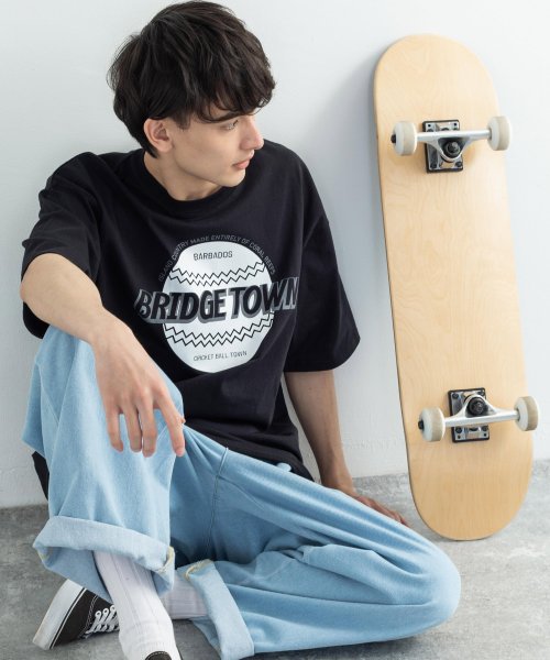 Rocky Monroe(ロッキーモンロー)/カレッジロゴT メンズ レディース 半袖Tシャツ グラフィック プリント カジュアル ストリート ビッグシルエット 韓国 アメカジ アイビーリーグ ギフト プレ/img20