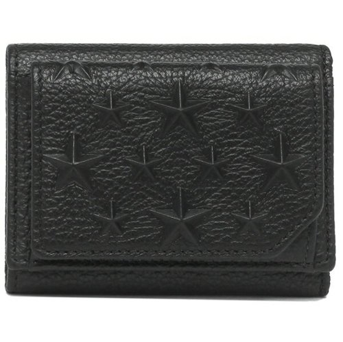 ジミーチュウ 三つ折り財布 ビアーレ ミニ財布 ブラック メンズ JIMMY CHOO BEALEEMG 14503734 CHOO ジミーチュウ 三つ折り財布 ビアーレ ミニ財布 ブラック メンズ JIMMY BEALEEMG