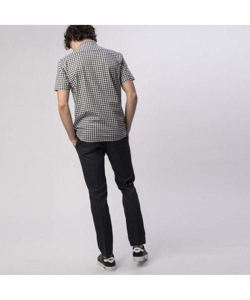 LACOSTE Mens(ラコステ　メンズ)/ギンガムチェック半袖ビジネスシャツ/img01