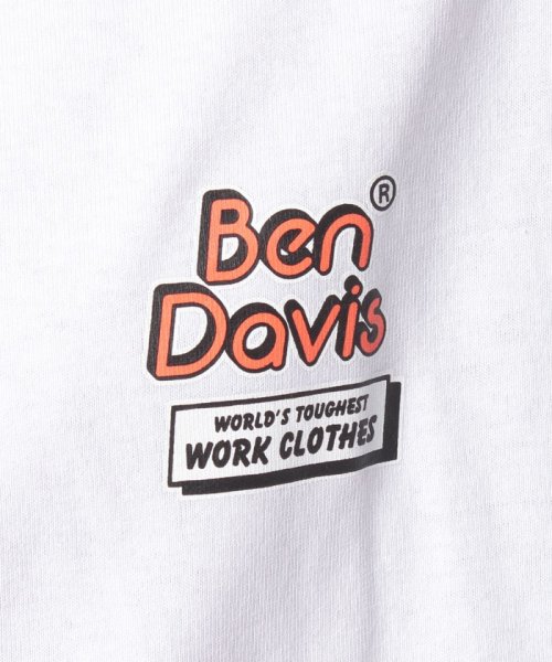 BEN DAVIS(BEN DAVIS)/【BEN DAVIS】 ベンデイビス 「HERE’S」バックプリント ビッグシルエット半袖Tシャツ/img12