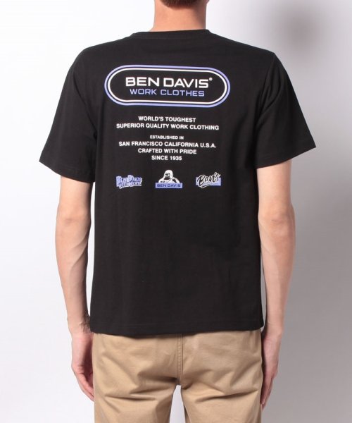 BEN DAVIS(BEN DAVIS)/【BEN DAVIS】 ベンデイビス ブランドバナーバックプリント半袖Tシャツ/img08