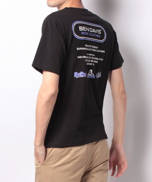 BEN DAVIS(BEN DAVIS)/【BEN DAVIS】 ベンデイビス ブランドバナーバックプリント半袖Tシャツ/img11