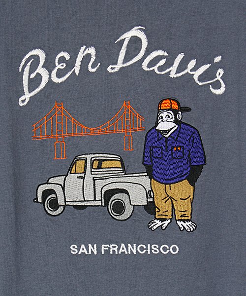 BEN DAVIS(BEN DAVIS)/【BEN DAVIS】 ベンデイビス ルードエンブレムバックプリント ビッグシルエット半袖Tシャツ/img06