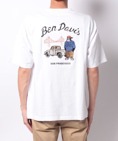 BEN DAVIS(BEN DAVIS)/【BEN DAVIS】 ベンデイビス ルードエンブレムバックプリント ビッグシルエット半袖Tシャツ/img10