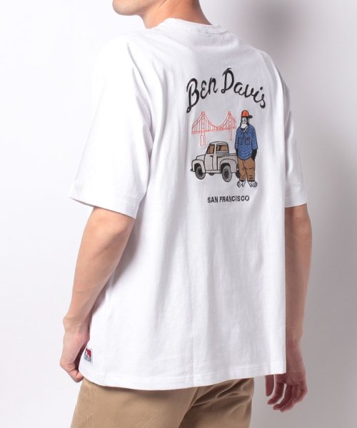 BEN DAVIS(BEN DAVIS)/【BEN DAVIS】 ベンデイビス ルードエンブレムバックプリント ビッグシルエット半袖Tシャツ/img15