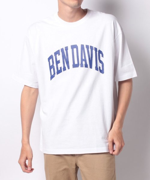 セール Ben Davis ベンデイビス カレッジロゴ バックプリント ビッグシルエットtシャツ Ben Davis Ben Davis Magaseek