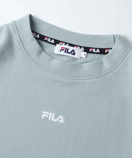 ZIP FIVE(ジップファイブ)/【fh7842】FILA ワンポイント刺繍ユニセックスビッグシルエットトレーナー/img01