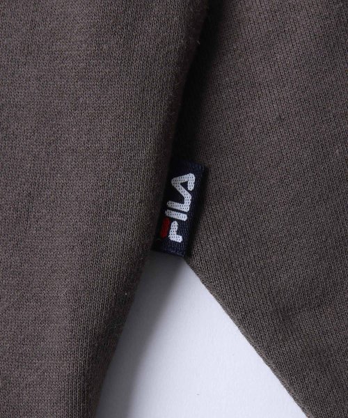ZIP FIVE(ジップファイブ)/【fh7843】FILA ワンポイント刺繍ユニセックスビッグシルエットパーカー/img04