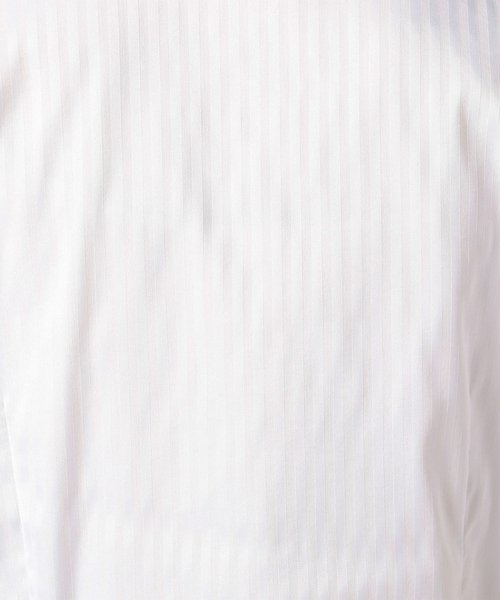 NARA CAMICIE(ナラカミーチェ)/サテンストライプフリル衿半袖シャツ/img07