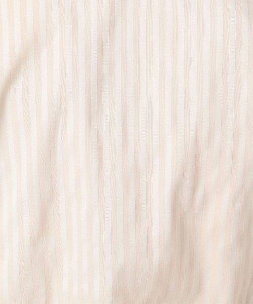 NARA CAMICIE(ナラカミーチェ)/サテンストライプフリル衿半袖シャツ/img08
