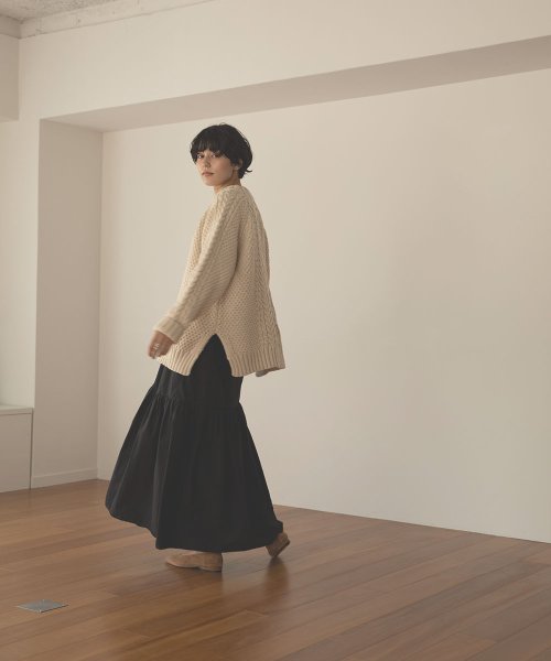 marjour(マージュール)/MONOTONE TIERED SKIRT/img16