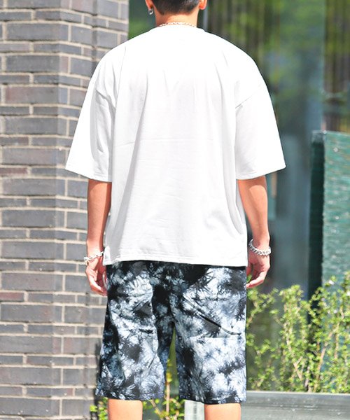 LUXSTYLE(ラグスタイル)/タイダイTシャツ＆ショーツセットアップ/セットアップ メンズ Tシャツ ショートパンツ 上下セット/img01