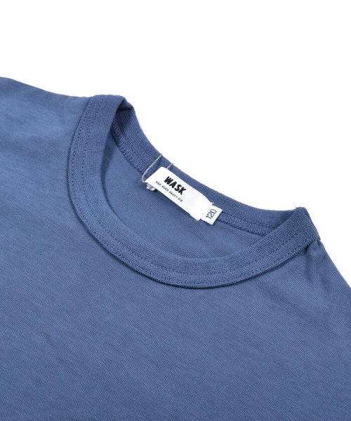 WASK(ワスク)/配色 ポケット ロゴプリント ビッグ 半袖 Tシャツ (100~160cm)/img12