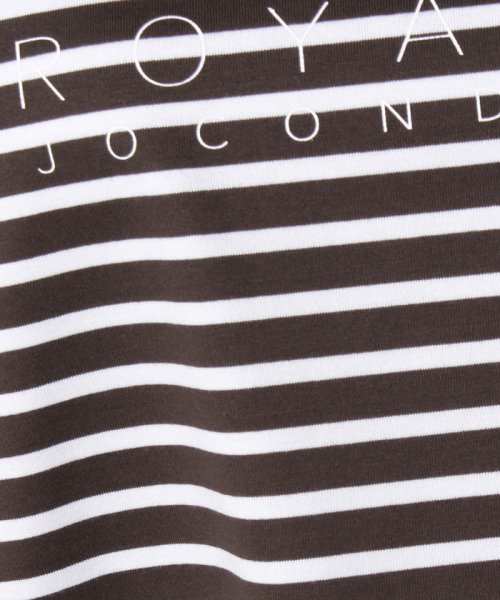 JOCONDE ROYAL(ジョコンダ　ロイヤル)/【洗える】コットンハイゲージ天竺 ロゴプリントチュニックTシャツ/img04