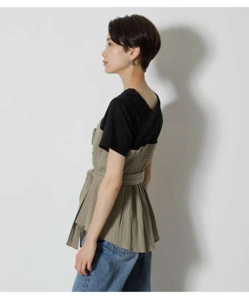 AZUL by moussy(アズールバイマウジー)/【TVドラマ着用】BOTTON COMBINATION TOP/img32