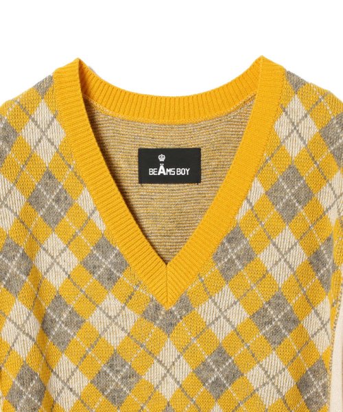 クーポン セール 60 Off A Beams Boy 別注 アーガイル ワンピース ビームス アウトレット Beams Outlet Magaseek
