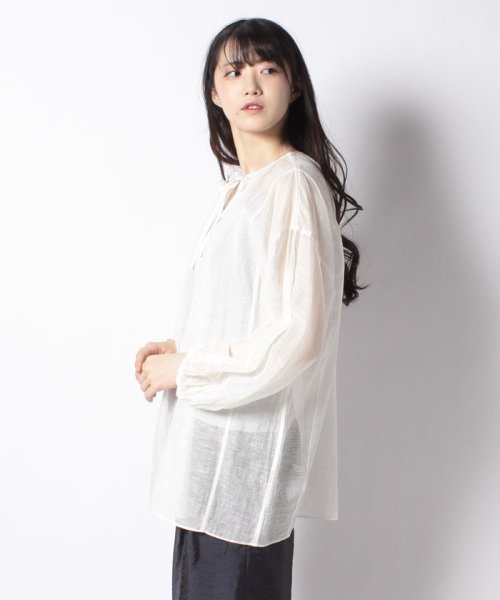 MICA&DEAL(マイカアンドディール)/linen sheer shirt/img01