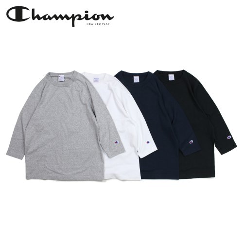 CHAMPION(チャンピオン)/チャンピオン Champion Tシャツ ラグラン 七分袖 メンズ レディース T1011 RAGLAN 3/4 SLEEVE T－SHIRT ブラック ホワイ/img03
