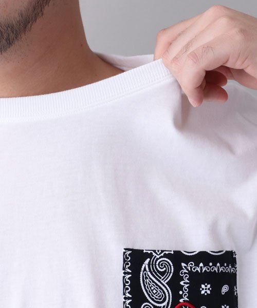 MARUKAWA(大きいサイズのマルカワ)/【OUTDOOR PRODUCTS】アウトドアプロダクツ 大きいサイズ ペイズリー ポケット 付き 半袖Tシャツ/img06