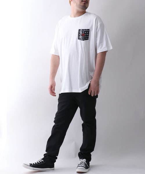 MARUKAWA(大きいサイズのマルカワ)/【OUTDOOR PRODUCTS】アウトドアプロダクツ 大きいサイズ ペイズリー ポケット 付き 半袖Tシャツ/img10