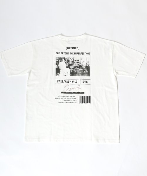 MARUKAWA(マルカワ)/バックフォトバーコード Tシャツ半袖/img14