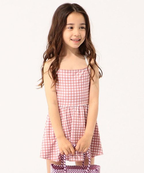 Ships Kids チェック スイム ワンピース 100 130cm シップスキッズ Ships Kids Magaseek