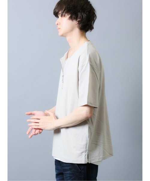 semanticdesign(セマンティックデザイン)/接触冷感 カノコ 半袖Tシャツアンサンブル/img01