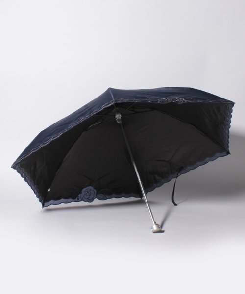 LANVIN Collection(umbrella)(ランバンコレクション（傘）)/LANVIN CLLECTION（ランバンコレクション）晴雨兼用折りたたみ日傘　オーガンジーバラカットワーク/img01