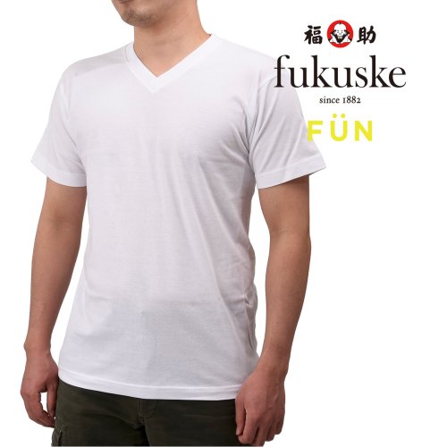 fukuske FUN(フクスケ ファン)/福助 公式 メンズ fukuske FUN Vネック Tシャツ/img01