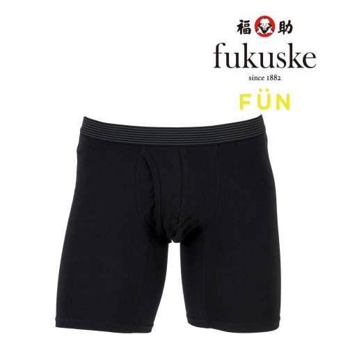 fukuske FUN(フクスケ ファン)/福助 公式 メンズ fukuske FUN ベア天竺 前開き ロング ボクサーブリーフ/img01