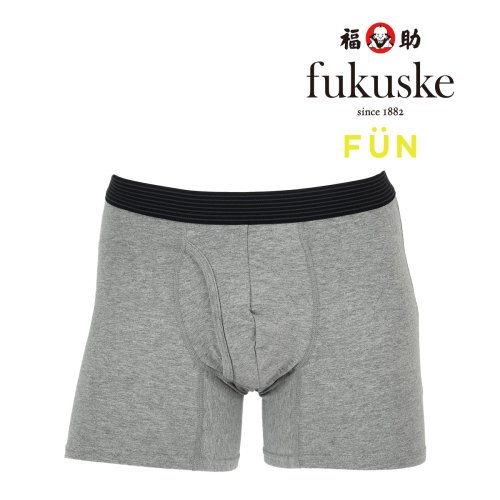 fukuske FUN(フクスケ ファン)/福助 公式 メンズ fukuske FUN ベア天竺 前開き 3D設計 ボクサーブリーフ/img01