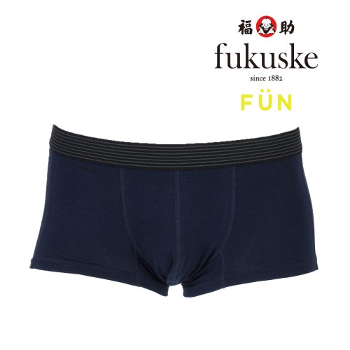 fukuske FUN(フクスケ ファン)/福助 公式 メンズ fukuske FUN ベア天竺 前閉じ 3D設計 ローライズボクサー/img01