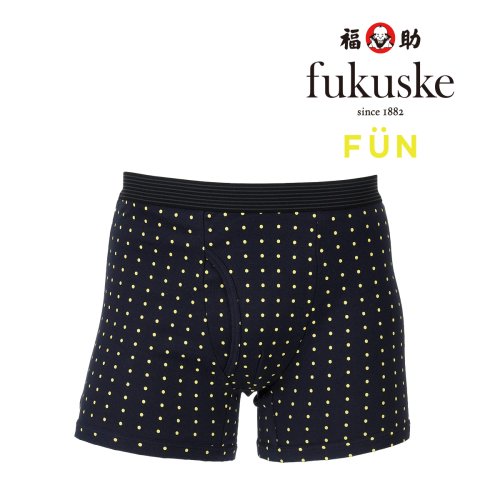 fukuske FUN(フクスケ ファン)/福助 公式 メンズ fukuske FUN ドット 前開き 身生地 綿100％ ボクサーブリーフ/img01