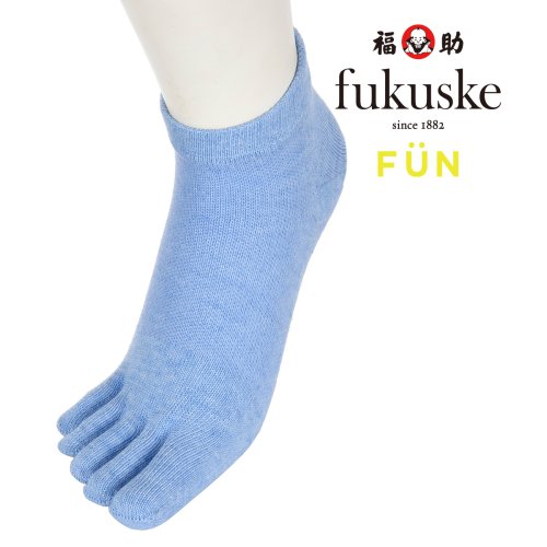 fukuske FUN(フクスケ ファン)/福助 公式 レディース fukuske FUN 甲メッシュ 5本指 スニーカー丈 ソックス/img01