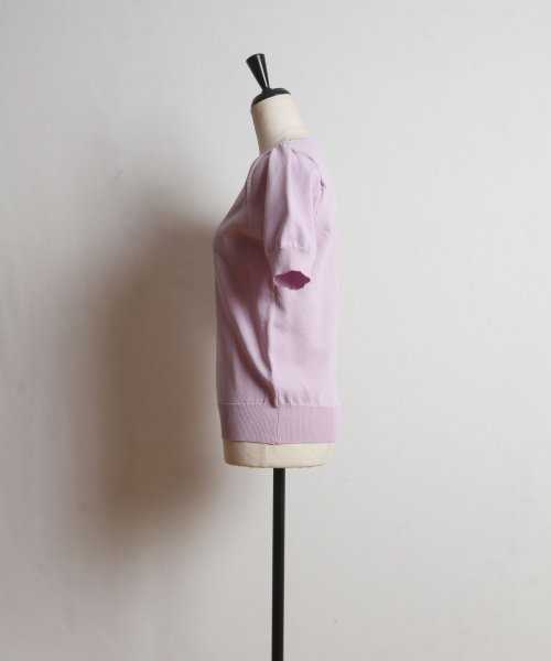 tocco closet(トッコクローゼット)/フラワー刺繍スカラネックシャリ感ニットプルオーバー/img20