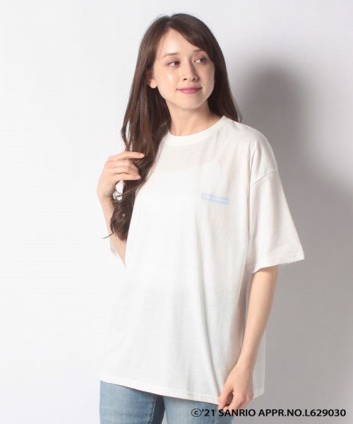 JEANS MATE(ジーンズメイト)/【サンリオ】ボックスロゴオーバーサイズTシャツ/img01