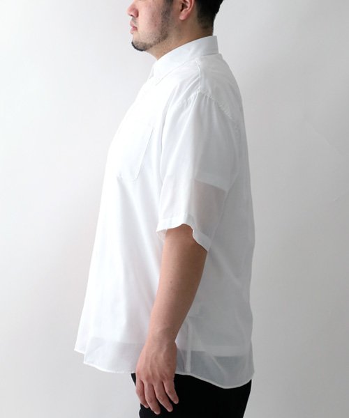 MARUKAWA(大きいサイズのマルカワ)/ 大きいサイズ 2L 3L 4L 5L 半袖 ボタンダウンシャツ メンズ カジュアル パナマ織り /img08
