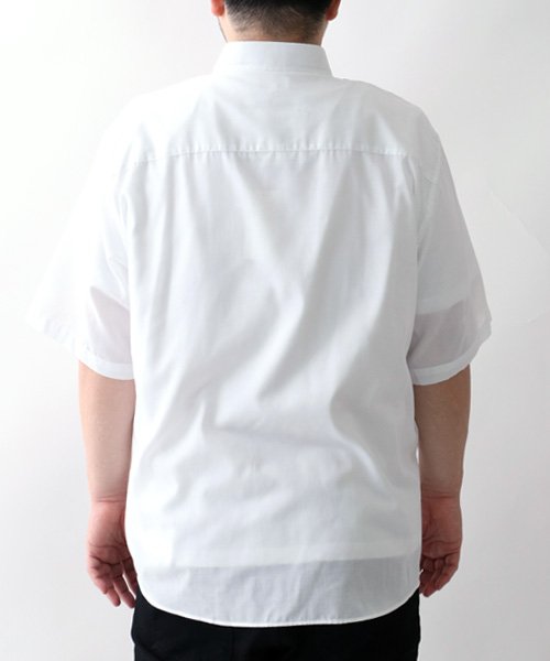 MARUKAWA(大きいサイズのマルカワ)/ 大きいサイズ 2L 3L 4L 5L 半袖 ボタンダウンシャツ メンズ カジュアル パナマ織り /img09
