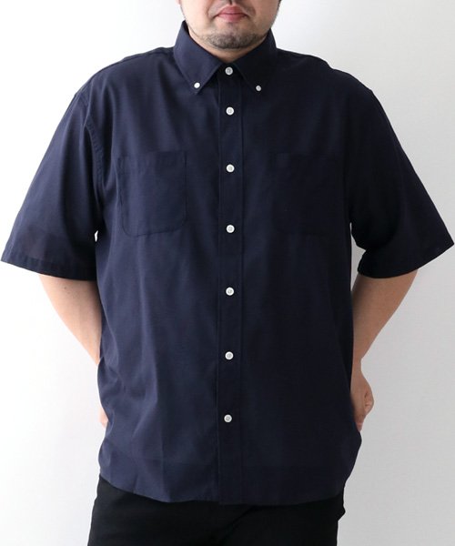 MARUKAWA(大きいサイズのマルカワ)/ 大きいサイズ 2L 3L 4L 5L 半袖 ボタンダウンシャツ メンズ カジュアル パナマ織り /img15