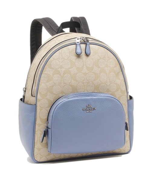 COACH(コーチ)/コーチ アウトレット リュック バックパック SIGNATURE ベージュ ブルー レディース COACH 5671 SIGPW/img01