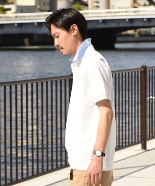 SHIPS MEN(シップス　メン)/【d fashion/MAGASEEK別注】SHIPS: 抗菌 吸水速乾 ワンポイント ロゴ ワッペン ポロシャツ/img02