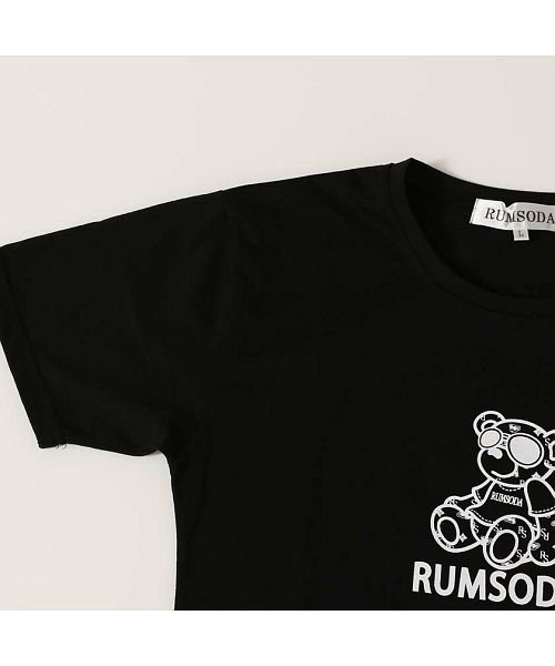 SB Select(エスビーセレクト)/RUMSODA ベアロゴプリントクルーネック半袖Tシャツ メンズ プリント クマ 熊 ユニセックスストリート カジュアル/img13
