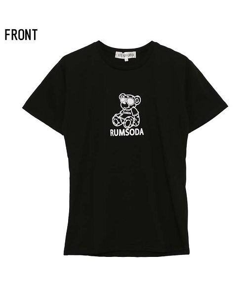 SB Select(エスビーセレクト)/RUMSODA ベアロゴプリントクルーネック半袖Tシャツ メンズ プリント クマ 熊 ユニセックスストリート カジュアル/img14