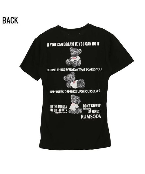 SB Select(エスビーセレクト)/RUMSODA ベアロゴプリントクルーネック半袖Tシャツ メンズ プリント クマ 熊 ユニセックスストリート カジュアル/img15