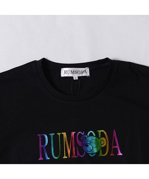 SB Select(エスビーセレクト)/RUMSODA レインボー箔ロゴプリントクルーネック半袖Tシャツ メンズ クマ ベア 熊 ストリート カジュアル/img06