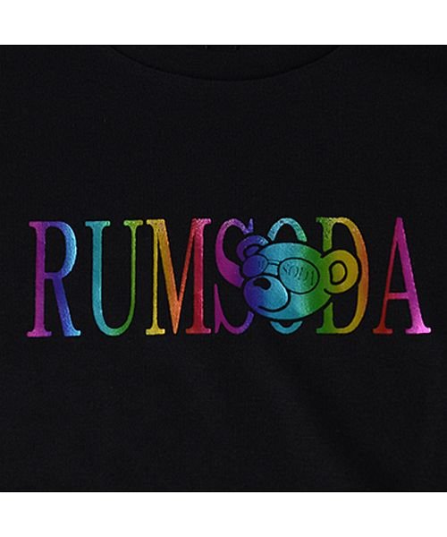 SB Select(エスビーセレクト)/RUMSODA レインボー箔ロゴプリントクルーネック半袖Tシャツ メンズ クマ ベア 熊 ストリート カジュアル/img07