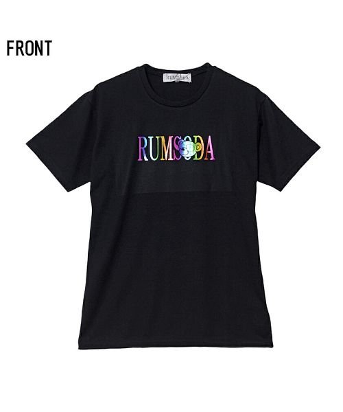 SB Select(エスビーセレクト)/RUMSODA レインボー箔ロゴプリントクルーネック半袖Tシャツ メンズ クマ ベア 熊 ストリート カジュアル/img11