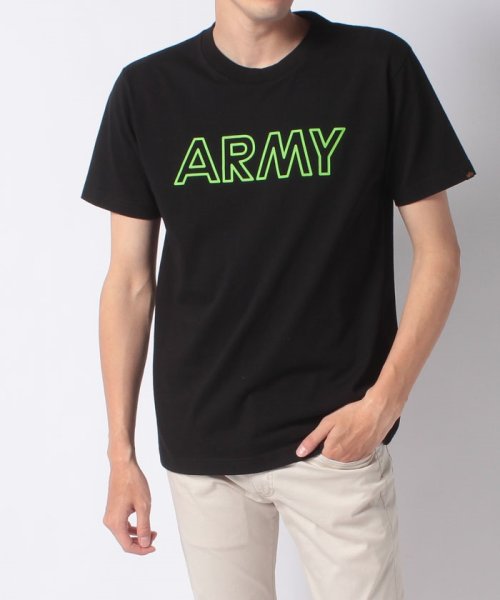 ALPHA INDUSTRIES(アルファインダストリーズ)/【ALPHA】 アルファ ARMY Tシャツ/img10