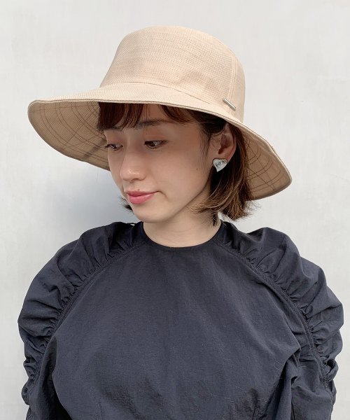 OVERRIDE(OVERRIDE)/OVERRIDE LENO CLOTH SHEER HAT/img16